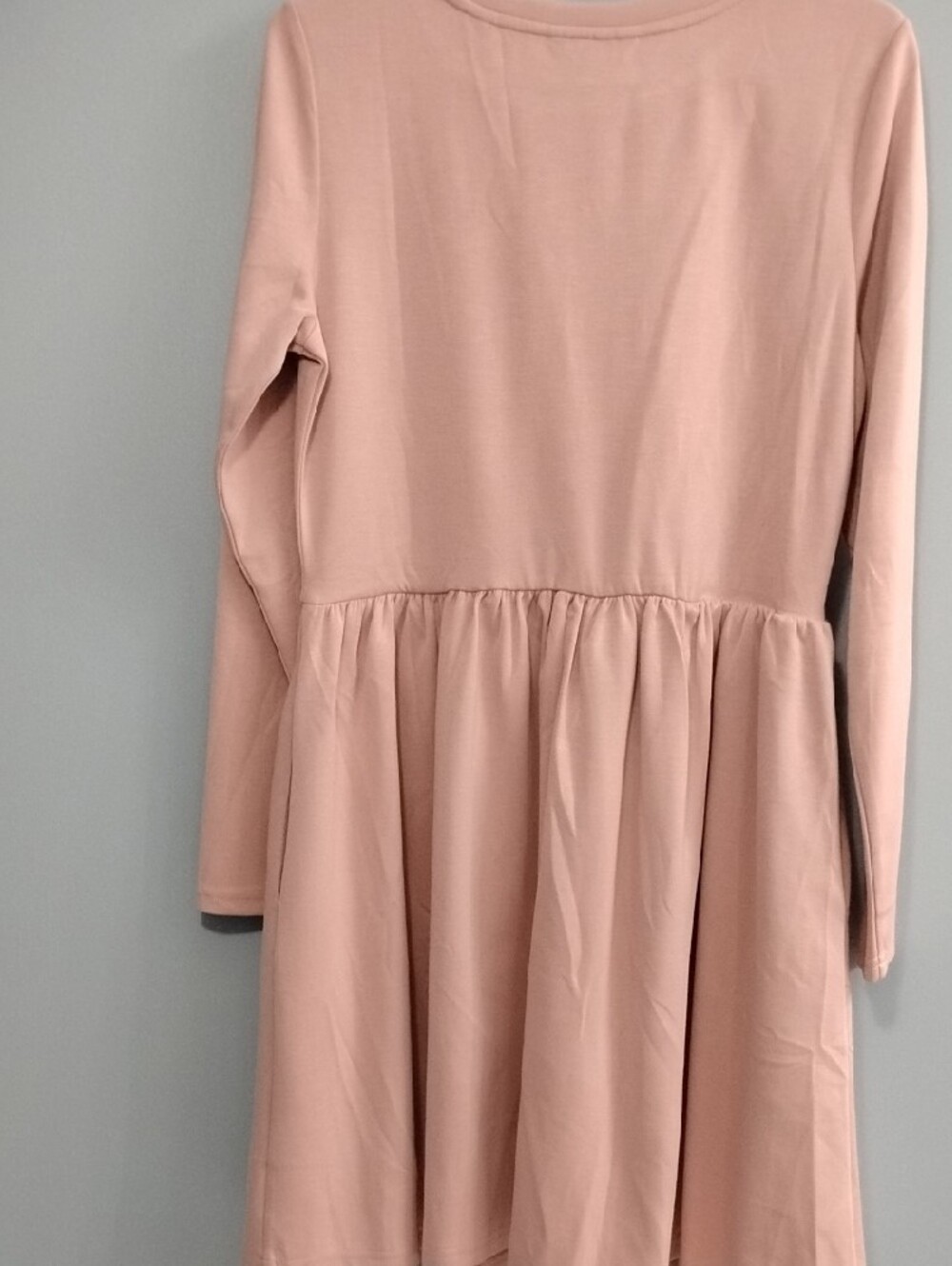 NWT Pretty Garden 🏡 Long Sleeve Women's Dress in Soft Pink Size Medium - Picture 7 of 9